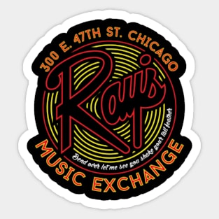 Ray’s Music Exchange Bend Over Shake Reverse Variant Sticker